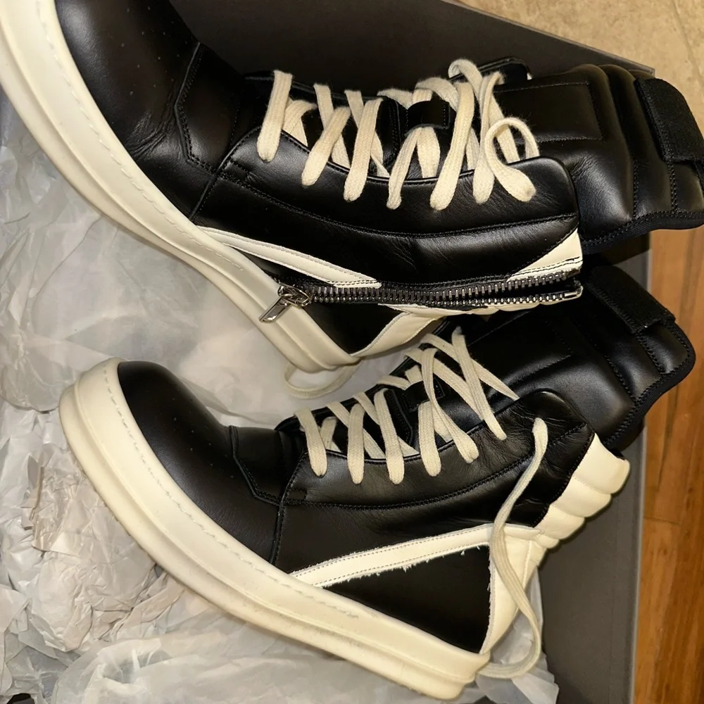 Rick Owen’s Geo Basket Sneakers - Picture 3 of 8